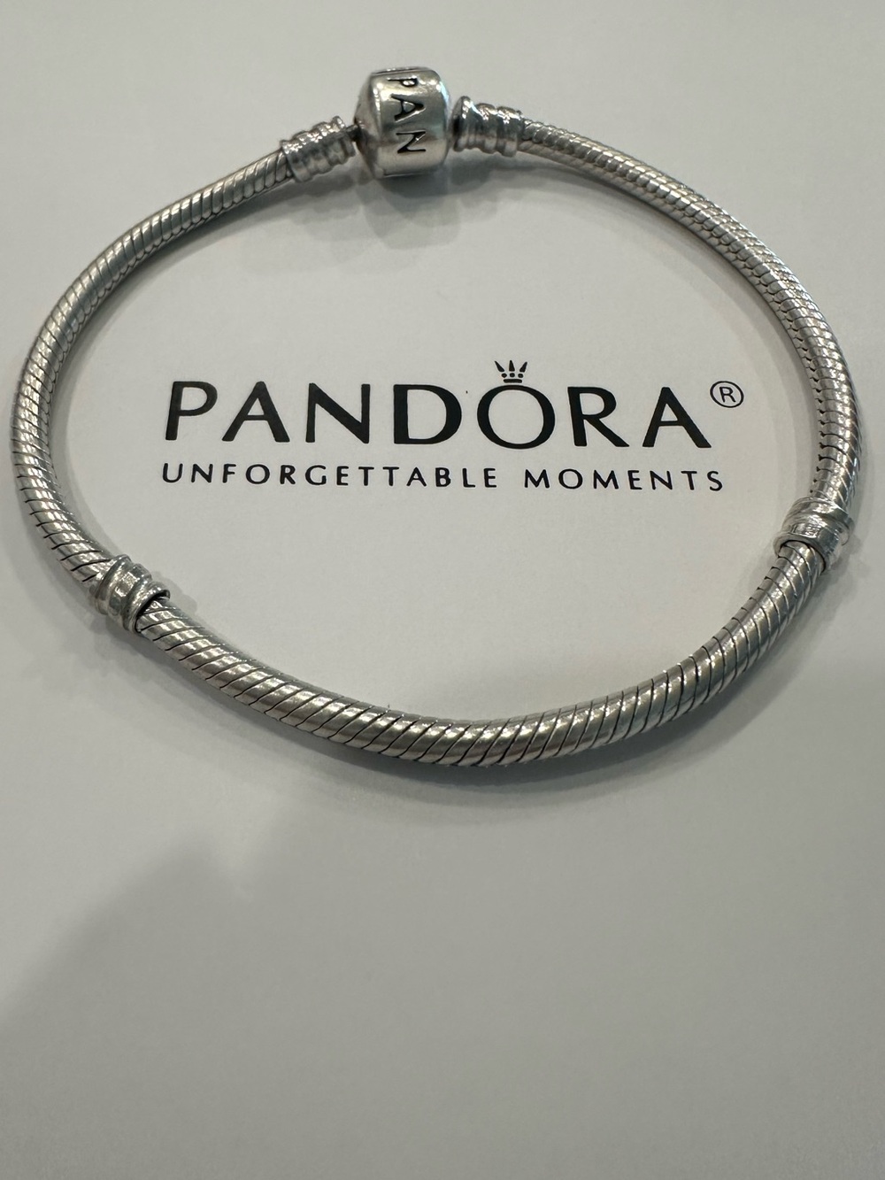 Pandora Silver Snake Chain Bracelet - Polished Silver